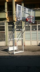 Adelinspor Gold Seyyar 4 Direk Basketbol Potası 10 mm Akrilik Cam - 12