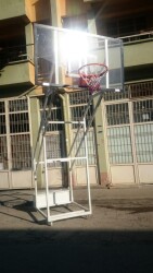 Adelinspor Gold Seyyar 4 Direk Basketbol Potası 10 mm Akrilik Cam - 13