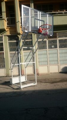 Adelinspor Gold Seyyar 4 Direk Basketbol Potası 10 mm Akrilik Cam - 16