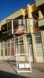 Adelinspor Gold Seyyar 4 Direk Basketbol Potası 10 mm Akrilik Cam - 18
