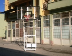 Adelinspor Gold Seyyar 4 Direk Basketbol Potası 10 mm Akrilik Cam - 19