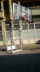 Adelinspor Gold Seyyar 4 Direk Basketbol Potası 12 mm Cam Panya - 16