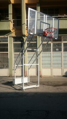Adelinspor Gold Seyyar 4 Direk Basketbol Potası 12 mm Cam Panya - 17