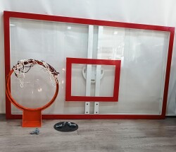 Mia Basketbol Panya Seti Sabit Çember 105*180 8 mm Solid Polikarbon Panya - 3
