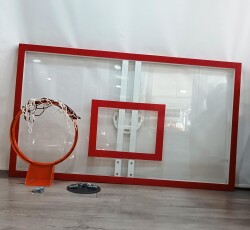 Mia Basketbol Panya Seti Sabit Çember 105*180 8 mm Solid Polikarbon Panya - 10