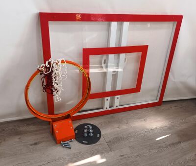Mia Basketbol Panya Seti Yaylı Çember 90*120 8 mm Solid Polikarbon Panya - 4