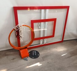 Mia Basketbol Panya Seti Yaylı Çember 90*120 8 mm Solid Polikarbon Panya - 6