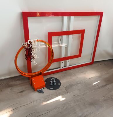 Mia Basketbol Panya Seti Yaylı Çember 90*120 8 mm Solid Polikarbon Panya - 9