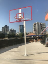 Mia Basketbol Potası 105*180 8 mm Solid Polikarbon 45 cm Sabit Çember - 5