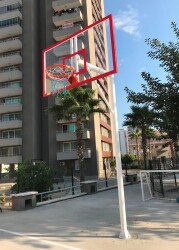 Mia Basketbol Potası 105*180 8 mm Solid Polikarbon 45 cm Sabit Çember - 8