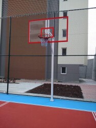 Mia Basketbol Potası 90*120 8 mm Solid Polikarbon 45 cm Yaylı Çember - adelinspor