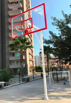 Mia Basketbol Potası 90*120 8 mm Solid Polikarbon 45 cm Yaylı Çember - 4