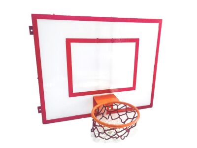 Adelinspor Mini Basketbol Potası 80*100 cm 10 mm Beyaz - 3