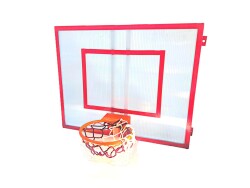 Adelinspor Mini Duvara Monte 80*100 cm 10 mm Şeffaf Polikarbon Basketbol Potası 30 cm Mini Çember - 3
