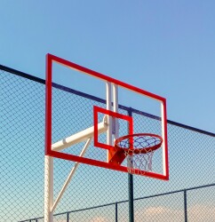 Basketbol Panya Seti Sabit Çember 105*180 10 mm Akrilik Cam Panya - adelinspor