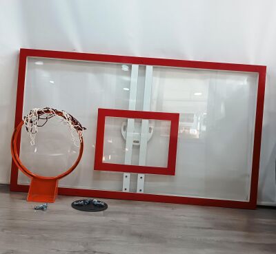 Basketbol Panya Seti Sabit Çember 105*180 10 mm Akrilik Cam Panya - 10