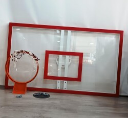 Basketbol Panya Seti Sabit Çember 105*180 10 mm Akrilik Cam Panya - 10