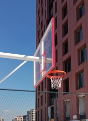 Basketbol Panya Seti Sabit Çember 105*180 15 mm Akrilik Cam Panya - 7