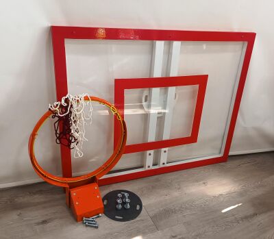 Basketbol Panya Seti Yaylı Çember 90*120 10 mm Akrilik Cam Panya - 8