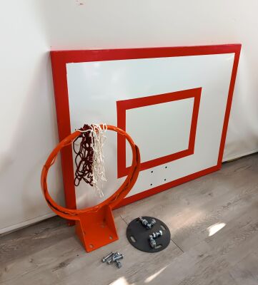 Basketbol Panya Seti Sabit Çember 90*120 1,5 mm Sac Panya - 7