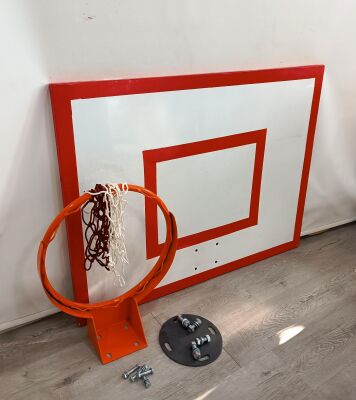 Basketbol Panya Seti Sabit Çember 90*120 18 mm MDF Ahşap Panya - 6