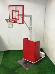 Adelinspor Premium Seyyar Basketbol Potası 90*120 10 mm Cam Panya - adelinspor