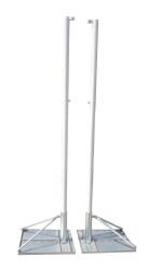 Adelinspor Silver Özel Ankrajlı Plaj Voleybol Direği - adelinspor