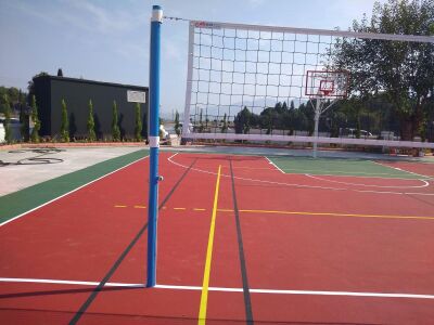 Adelinspor Voleybol Tenis Ortak Direk Metal Yükseklik Ayarlı - 5